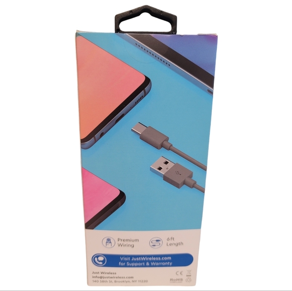 Just Wireless 6ft USB-C Cable For Apple and Android - Picture 2 of 4